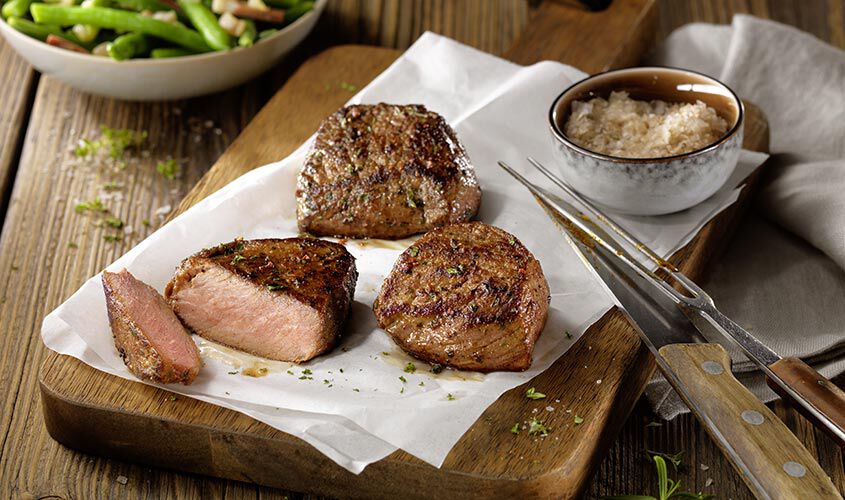 Panati / Preparati / Marinati - Mini-Rumpsteaks, mariniert