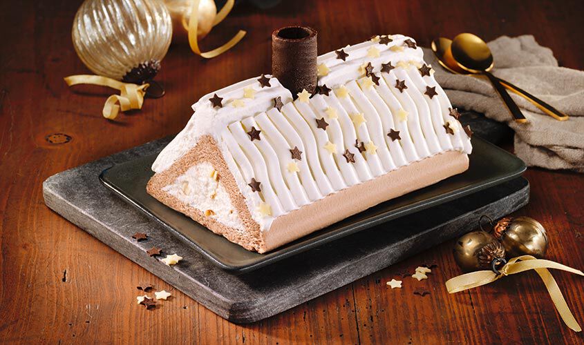 Tranci / Dessert - Glace-Weihnachtshäuschen