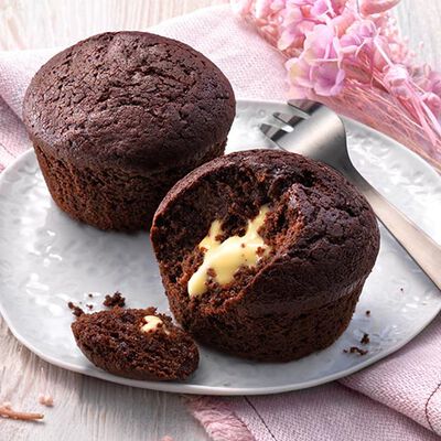 Fette / Mini Torte - Mini-Schokokuchen mit Zabaione