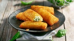 Specialit&agrave; - Kartoffeltaschen Frischk&auml;se-Spinat