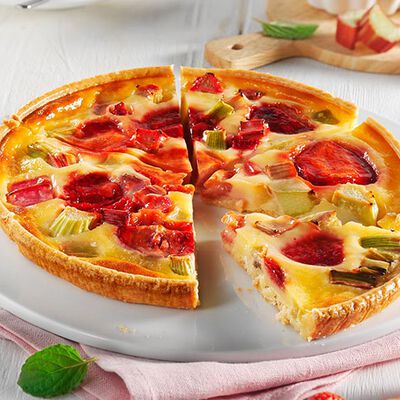 Torte / Tranci / Crostate - Erdbeer-Rhabarber Tarte &Oslash; 20 cm