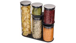 Accessori Cucina - Joseph Joseph Set de bo&icirc;tes Steel Collection en verre, 5 pi&egrave;ces