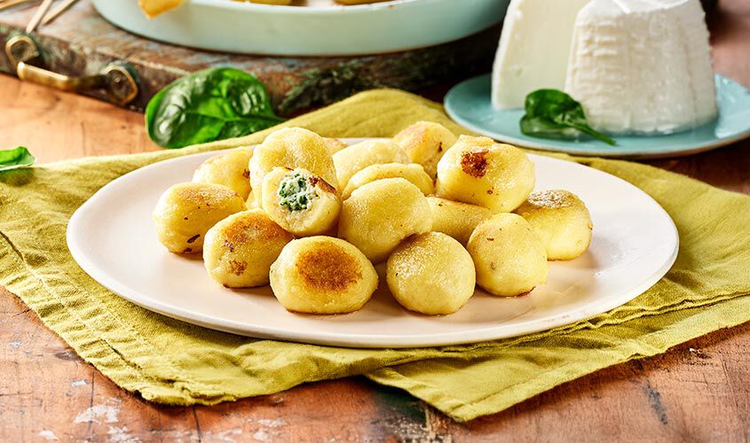 Pasta - Gnocchis farcis &agrave; la ricotta et aux &eacute;pinards