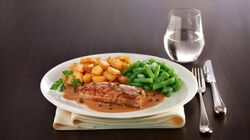 Piatti Gourmet - Hackbraten in Pfefferrahmsauce