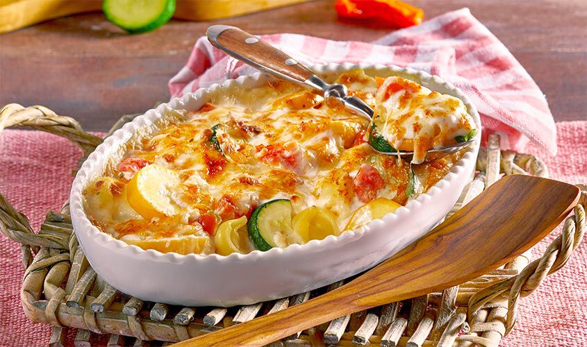 Pasta - Nudelgratin mit Gem&uuml;se