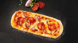 Pizze - Pizza alla Pala Salame Piccante e Cipolla Rossa