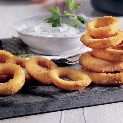 Fingerfood / Snack - Zwiebelringe im Backteig