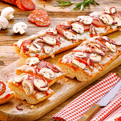 Pizze - Baguette al Salame e Funghi