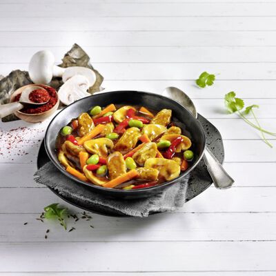 Poêlées - VEGANtische Chop-Suey aus Weizen