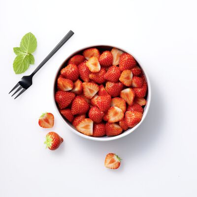 Fruits - Erdbeeren, halbiert
