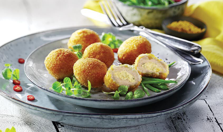 Panés/Préparés/Marinés - Chicken Balls Frischkäse-Lauch