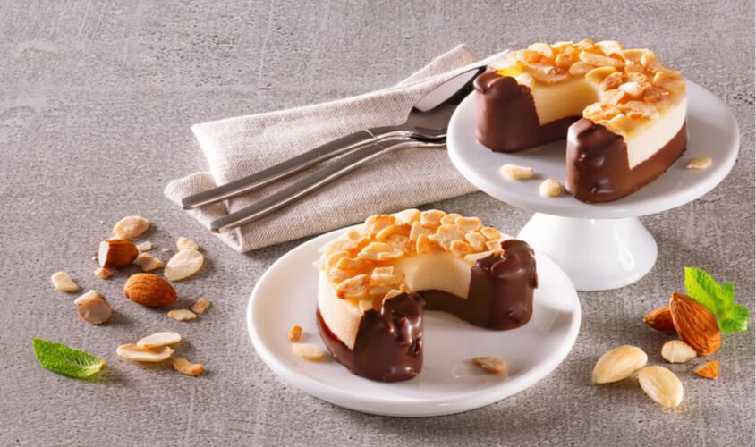 Dessert - Glace-Mandelh&ouml;rnchen