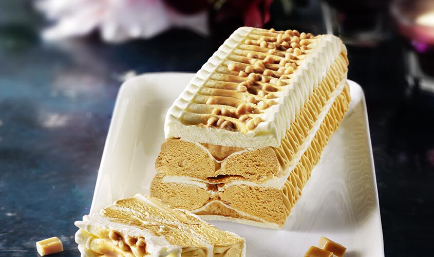 Tranci / Dessert - Caramel-Krokant-Roulade