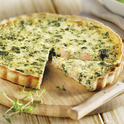 Tortine / Quiche / Crostate - Tarte saumon et &eacute;pinards