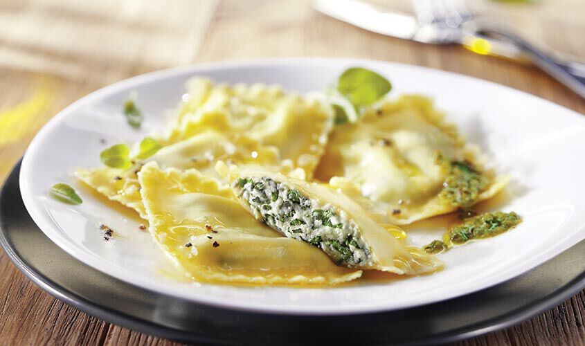 Pasta - Raviolis ricotta et &eacute;pinards