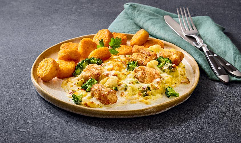 Piatti Gourmet - Gratin de poulet et r&ouml;stis