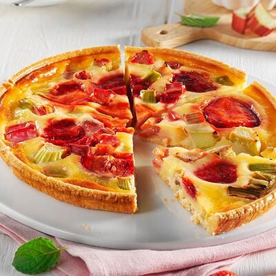 Torte / Tranci / Crostate - Erdbeer-Rhabarber Tarte &Oslash; 20 cm