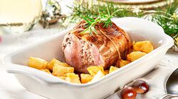 Panati / Preparati / Marinati - Gef&uuml;llter Festtagsbraten mit Kastanien, Radicchio und Provola-K&auml;se