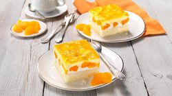 Fette / Mini Torte - Mandarinen-Rahm-Schnitten