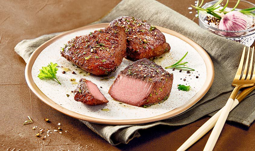 Selvaggina - M&eacute;daillons de cerf, marin&eacute;s