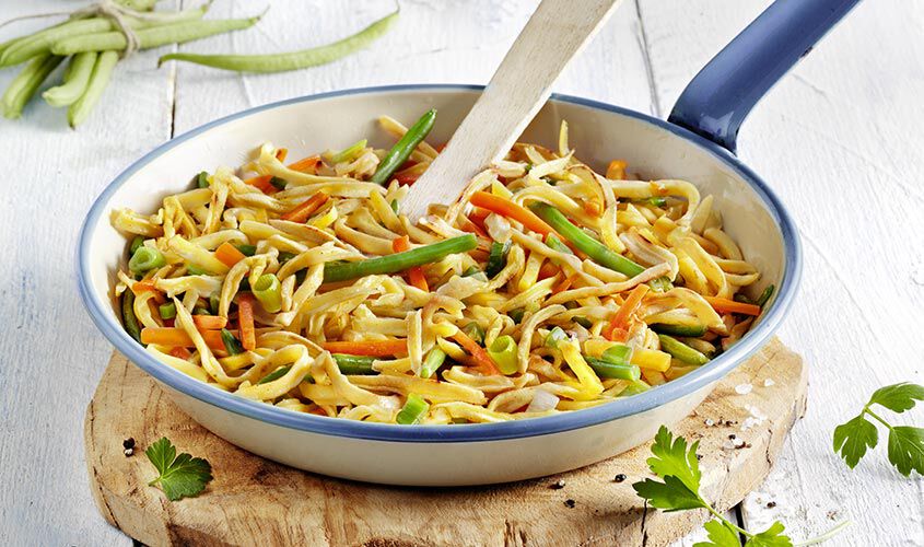 Piatti Pronti - Spadellata di Spätzle e Verdure