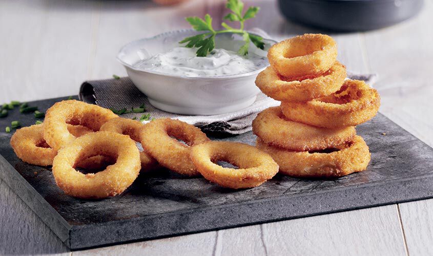 Fingerfood / Snack - Anelli di Cipolla Impanati