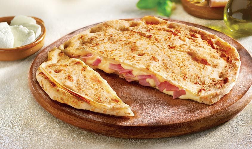 Pizze - Pizza Focaccia Schinken-K&auml;se