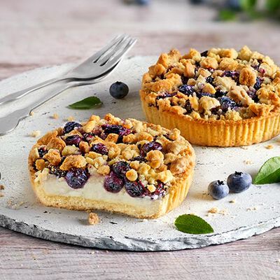 Fette / Mini Torte - Glücksmomente Blaubeer-Quark