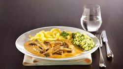 Piatti Gourmet - Rindsgeschnetzeltes in Rahmsauce
