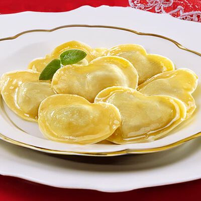 Pasta - Pastaherzen mit Ricotta-, Spinat- und Bergbutter-F&uuml;llung