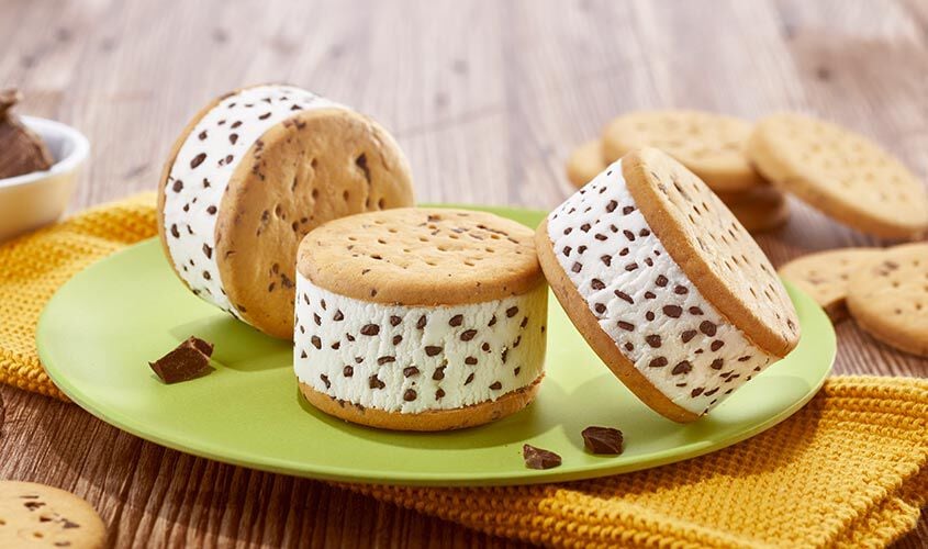 Tranci / Dessert - Glace-Sandwich Stracciatella