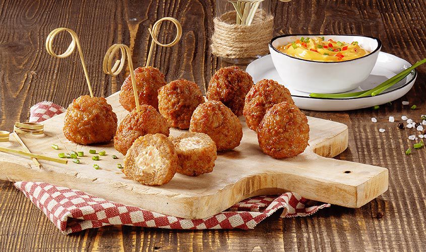 Panés/Préparés/Marinés - Boulettes au chili et au fromage
