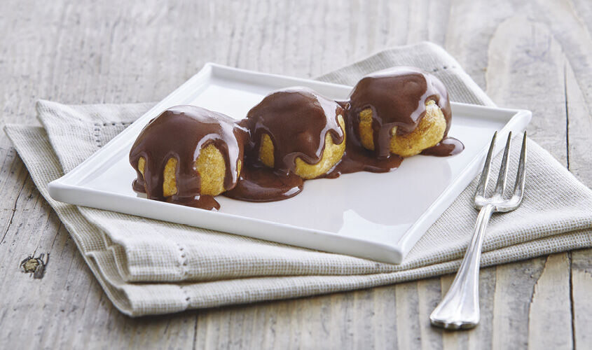 En petit format - Mini profiteroles cacao