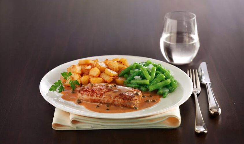 Piatti Gourmet - Hackbraten in Pfefferrahmsauce