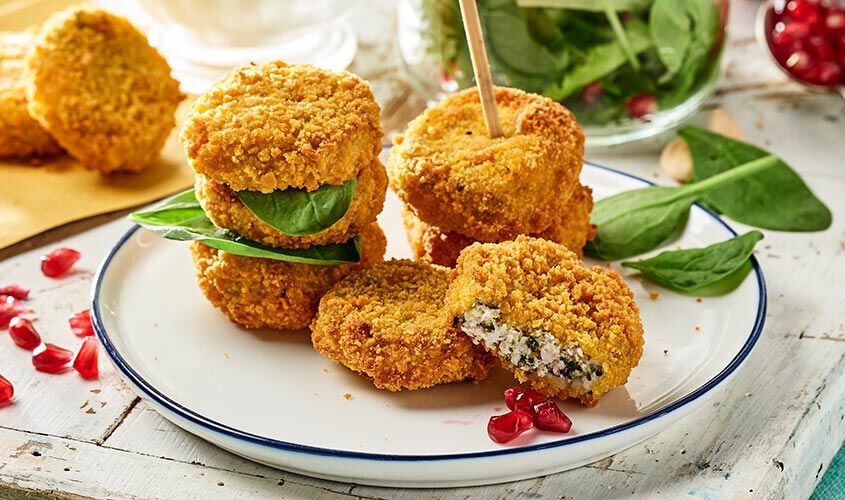 Panati / Preparati / Marinati - Medaglioni di Pollo con Spinaci