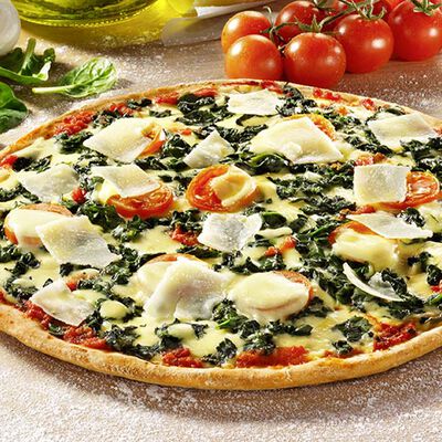 Pizze - Pizza Spinaci e Grana Padano &oslash; env. 27 cm
