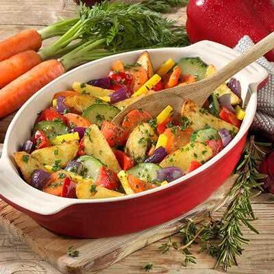 Preparate - L&eacute;gumes color&eacute;s au four