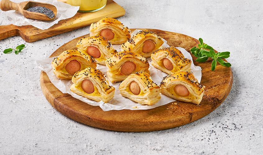 Snack - Mini Blätterteig Wienerli