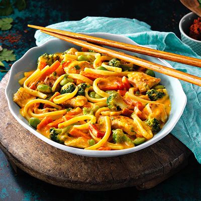 Asia - Spadellata Asiatica al Curry Rosso Thailandese