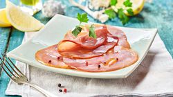 Pesce - Carpaccio de thon albacore légèrement fumé