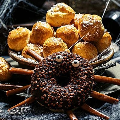 Donuts au chocolat d'Halloween