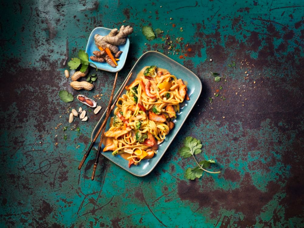 Asia-Pfanne mit Erdnusssauce - Pfannengerichte | Bofrost