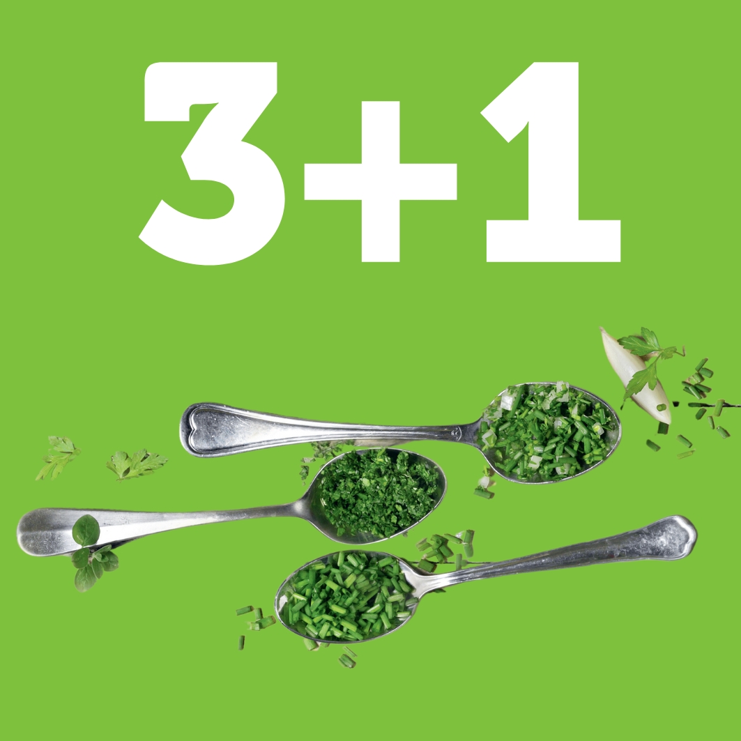 3 plus 1 geschenkt - Kräuter