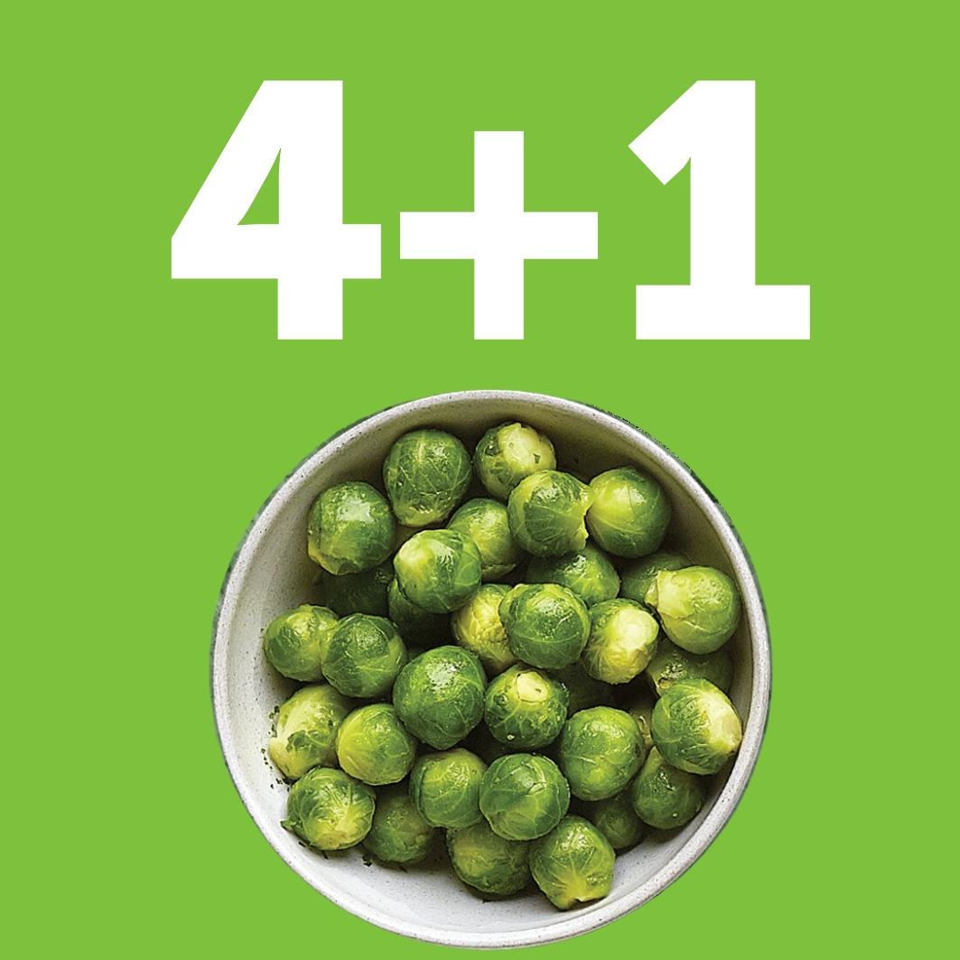 4 plus 1 geschenkt - Gemüse